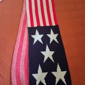 Stars & Stripes Knit Scarf - Red, White & Navy